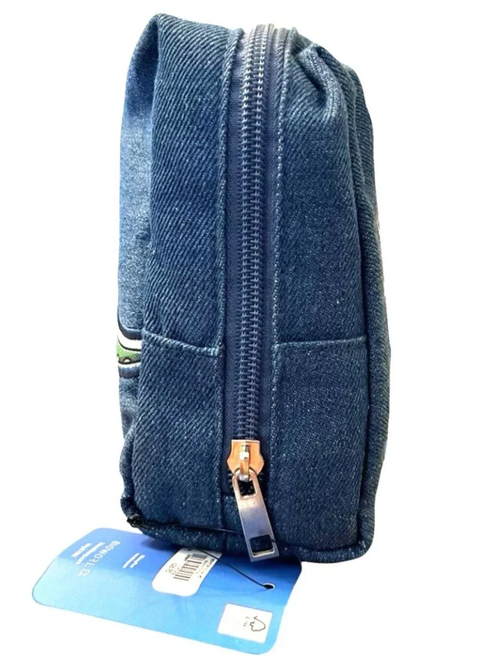 Disney Pixar Toy Story Denim Cosmetic Bag Makeup Travel Pouch Jessie Woody Buzz